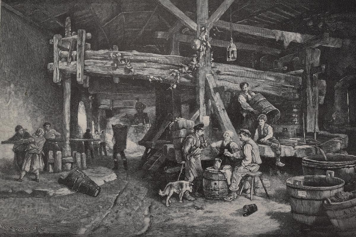 Kelter in Schwaben um 1900