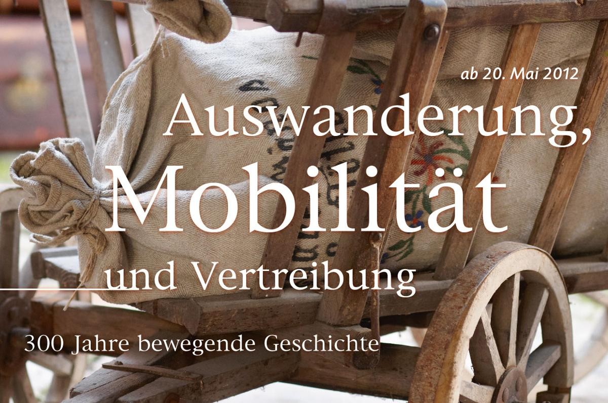 Plakat "Auswanderung, Mobilität und Vertreibung"