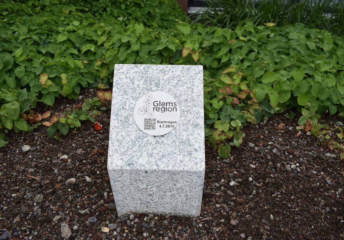 Starkregenmarke in Gerlingen