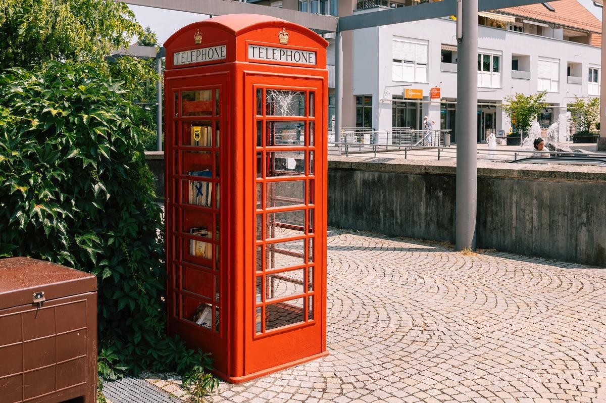 Bücherbox auf dem Neuen Platz