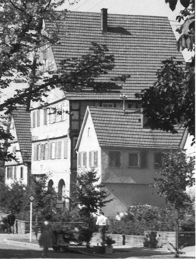 Das dreistöckige Große Haus (1970 abgebrochen)