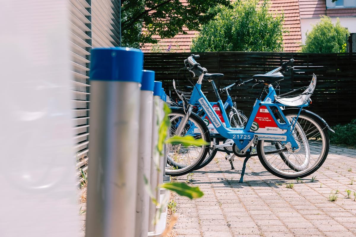 Station an der Endhaltestelle U6 in Gerlingen