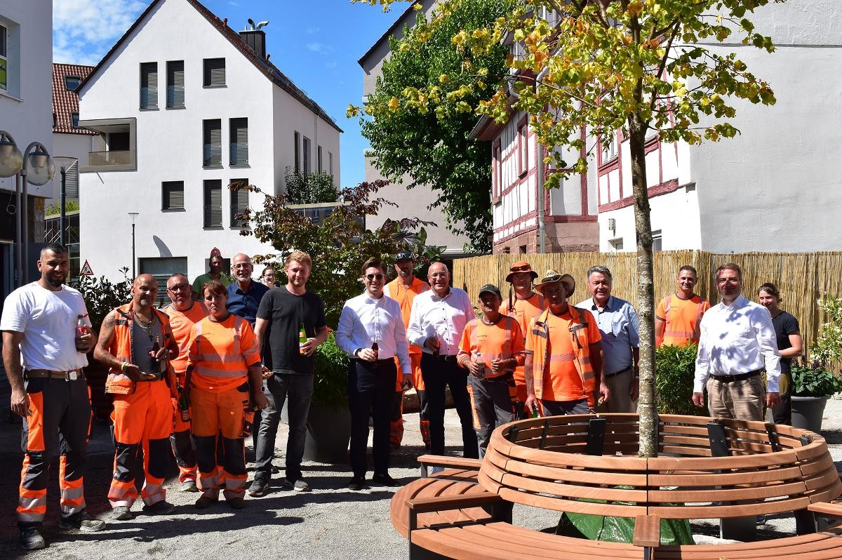 Gruppenfoto in der neuen Ruheoase
