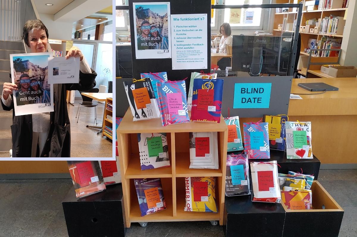 Büchertisch Blind Date mit einem Buch