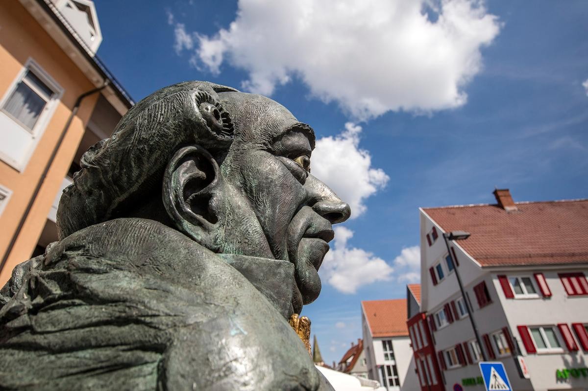 Schillerdenkmal in der Innenstadt Gerlingens