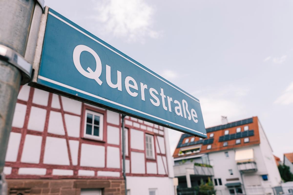 Querstraße in Gerlingen