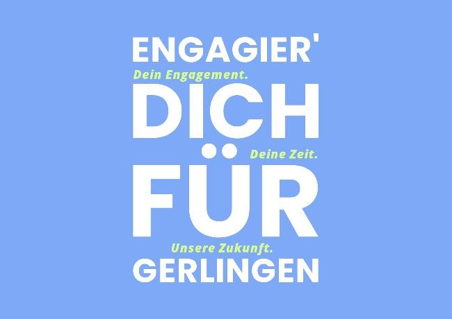Postkarte "Engagier' dich für Gerlingen"