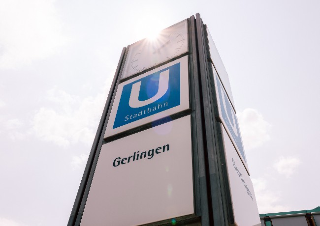 U-Bahn-Station in Gerlingen