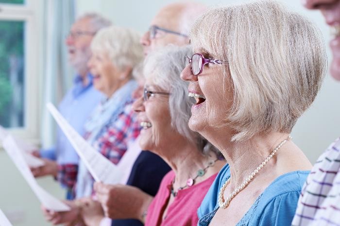 Senioren beim Singen