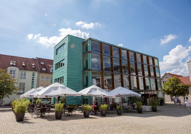 Außenansicht der Stadtbücherei Gerlingen Außenansicht der Stadtbücherei Gerlingen