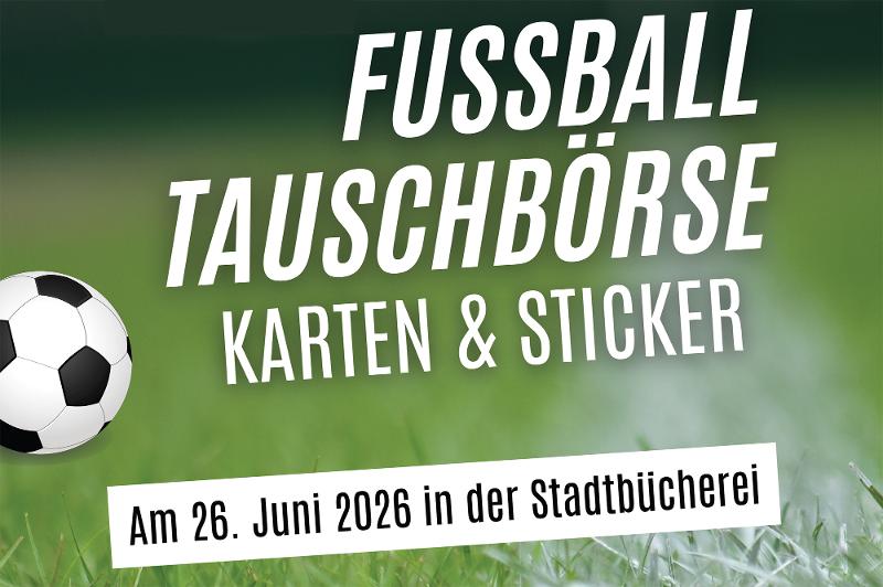 Plakat Fußballtauschbörse