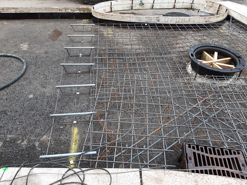 Baustelle Minkreisverkehr Lammkreuzung Baustelle Minkreisverkehr Lammkreuzung