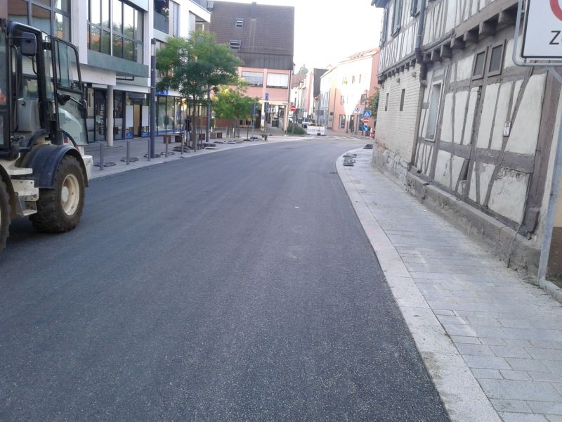 Baustelle Minkreisverkehr Lammkreuzung 