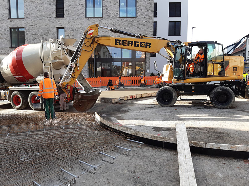 Baustelle Minkreisverkehr Lammkreuzung Baustelle Minkreisverkehr Lammkreuzung