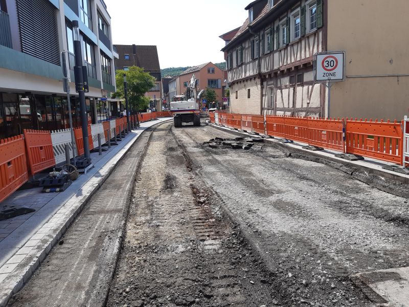 Baustelle Minkreisverkehr Lammkreuzung Baustelle Minkreisverkehr Lammkreuzung