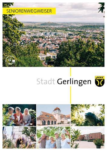 Deckblatt des Flyers Seniorenwegweiser