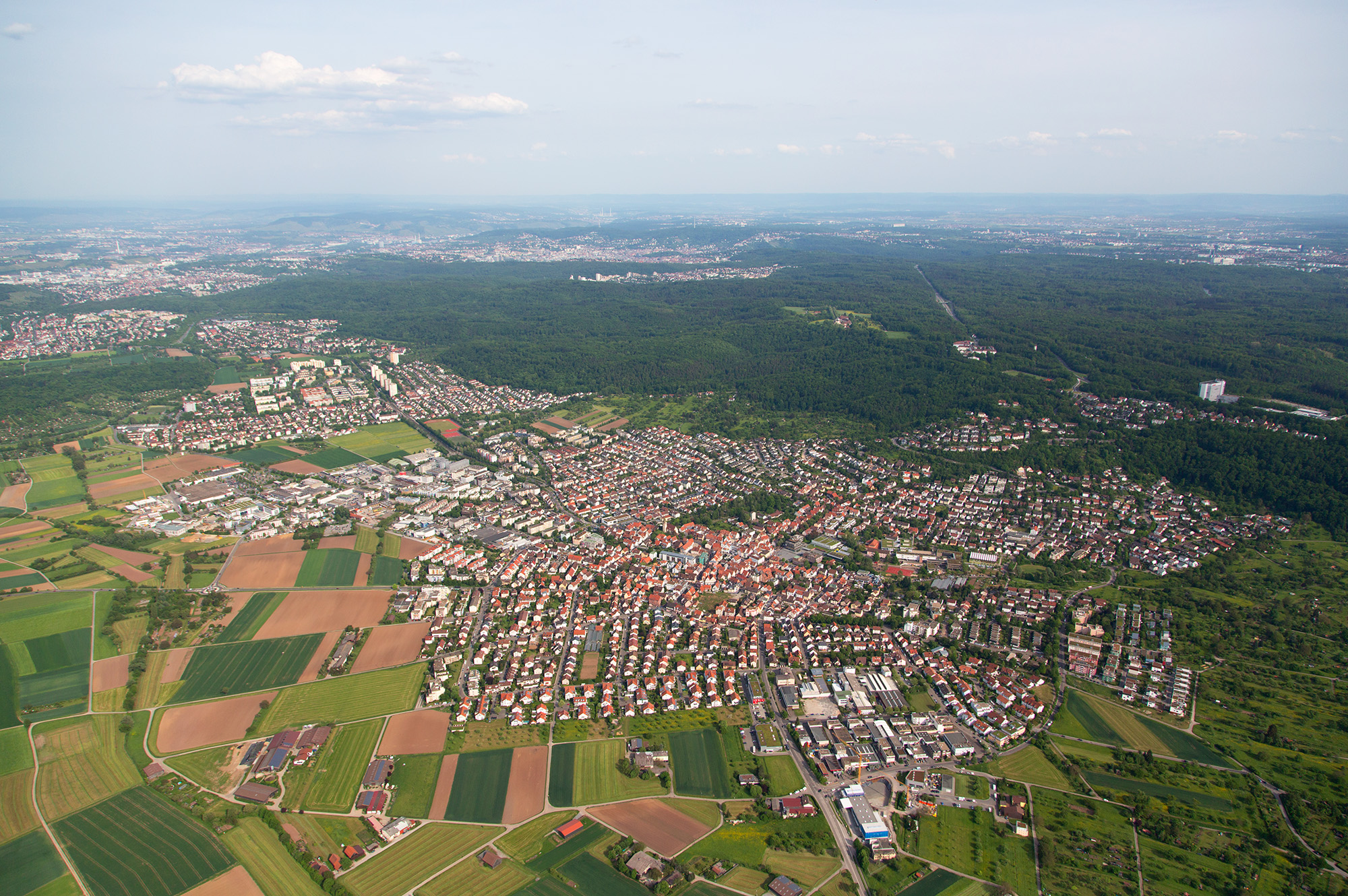 Luftaufnahme Stadt Gerlingen
