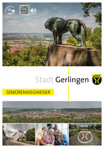 Deckblatt des Flyers Seniorenwegweiser Deckblatt des Flyers Seniorenwegweiser